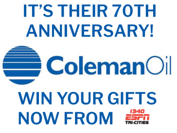 Get Your Coleman Oil Swag